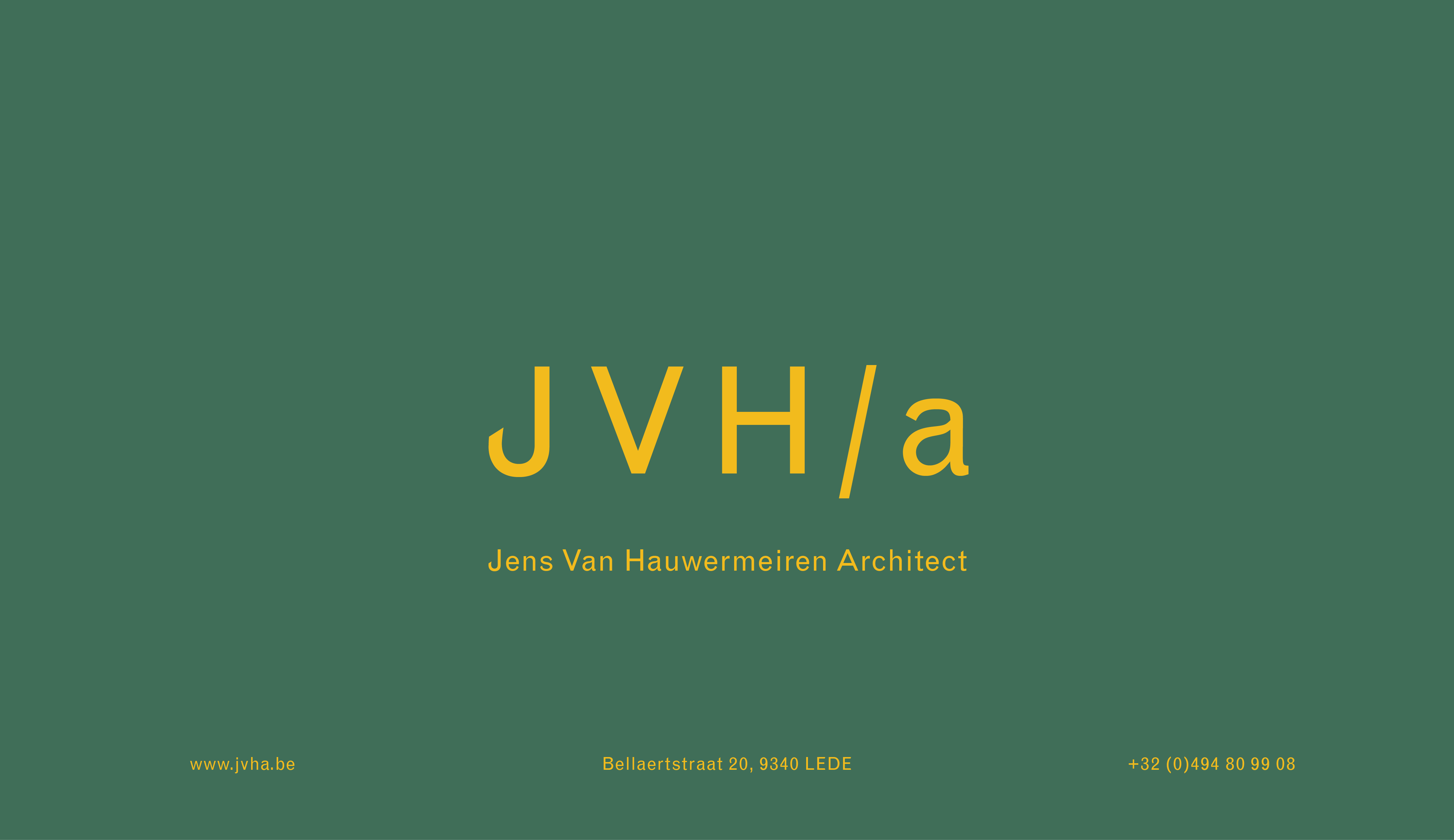 architecten Gent Jens Van Hauwermeiren Architect